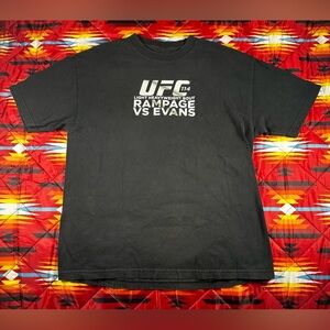 UFC 114 Rampage VS Evans Promo T Shirt Graphic Black Men’s XL MMA Ju Jitsu Sport